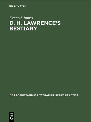 cover image of D. H. Lawrence's Bestiary